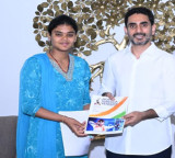 Jyothi Surekha Meets Minister Lokesh Assured Support