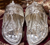 Silver Kolhapuri Chappals Gifted to Son in Law in Maharashtra