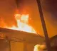 Medak District Container Fire Burns New Cars