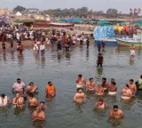 Kaleshwaram Saraswati Antya Pushkaralu Begins with Devotees Swarming