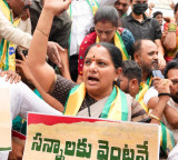 Kavitha detained during protest at Telangana Secretariat over farmers’ problems