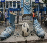 Kolkata: Statue outside Yuva Bharati Stadium removed amid long-standing criticism