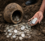 Sensation in Damoh as British-era silver coins unearthed during house excavation