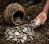 Sensation in Damoh as British-era silver coins unearthed during house excavation
