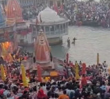 Devotees in huge numbers take holy dip on 'Ganga Dussehra' in Prayagraj, Haridwar