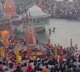 Devotees in huge numbers take holy dip on 'Ganga Dussehra' in Prayagraj, Haridwar
