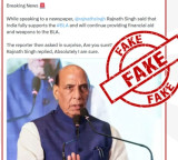 PIB Fact Check debunks fake claim linking Rajnath Singh to support for BLA