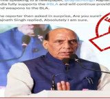 Rajnath Singh Denies Supporting Balochistan Liberation Army Fake News