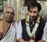 Actor Ranveer Singh visits Chamundi temple in Karnataka, offers prayers post 'Kantara' mimicry row