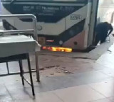 MGBS RTC Bus Catches Fire in Hyderabad