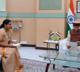 Kavitha Meets Telangana Governor Complains Against Revanth Government