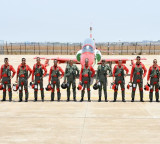 IAF chief AP Singh flies with Suryakiran Aerobatic Team to mark 30th anniversary