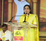 Vangalapudi Anitha Slams Rival Party as Axe Party at TDP Mahanadu
