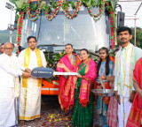 Neera Radia Donates Electric Bus to Tirumala Temple