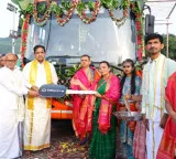 Neera Radia Donates Electric Bus to Tirumala Temple