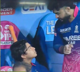 Vaibhav Suryavanshi Century Miss Riyan Parag Reaction in Dugout