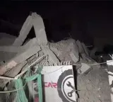 Delhi Building Collapse Five Story Building Collapses in Delhi Rescue Underway