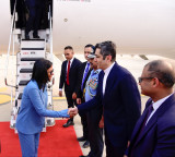Venezuela's Acting President Delcy Rodriguez arrives in India for five-day visit