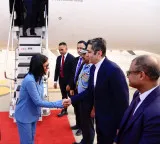 Venezuela's Acting President Delcy Rodriguez arrives in India for five-day visit
