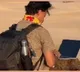 No escape from meetings even in the desert Man with laptop in Sahara viral video