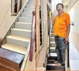 Farmer builds homemade escalator for wife to ease her struggle