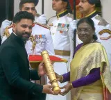 Rohit Sharma receives prestigious Padma Shri Award from President Droupadi Murmu