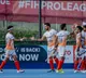 India and Pakistan players shake hands at FIH Pro League match in London