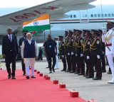 PM Modi arrives in Seychelles, receives warm welcome from Prez Herminie and diaspora at airport