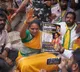 Kavitha detained during protest demanding land for Telangana martyrs’ families