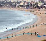 Visakhapatnam fishermen missing CM Chandrababu Naidu reviews search operations