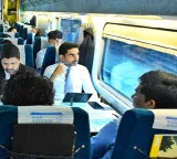 Nara Lokesh South Korea visit travel to Busan by train