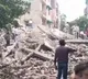 Torrential Rain Four story building collapses in Delhi
