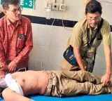 Driver gets heart attack Conductor performs CPR and saves life