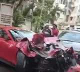 Speeding Ferrari crashes into apartment building in Hyderabad’s Jubilee Hills