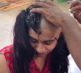 Keerthana Menon shaves head to protest marriage planned by her mother