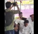 Jagan almost falls leaders catch him video here