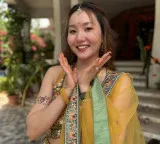Korean bride in Telugu home Who is Hyein Kim Engagement with Mahesh Babu nephew