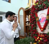 Nara Lokesh pays tribute to Mydukur MLA Putta Sudhakar Yadav mother Putta Polamma