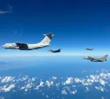 IAF's IL-78 carries out mid-air refuelling of Australia-bound Rafales in Indonesia