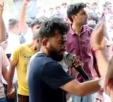 Tension at Jantar Mantar as woman throws ink on Cockroach Party founder