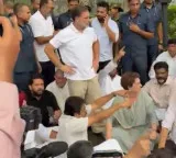 Rahul Gandhi leads Congress march to PM house against NEET paper leak