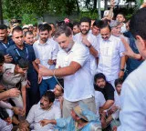 Rahul Gandhi meets Union Minister Jitendra Singh during protest at PM residence