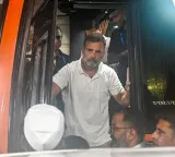 Rahul Gandhi marches to Gandhi Smriti, demands justice for NEET students