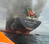 Tanker on fire after being struck off Saudi coast at Red Sea, confirms UK