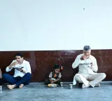 Chandrababu Naidu and Nara Lokesh have midday meal with students and CM makes key suggestion