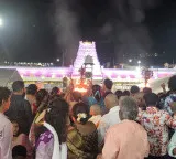 Tirumala Crowded with Devotees 24 Hours for Srivari Sarva Darshanam