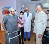 CM Chandrababu Naidu visits Balakrishna and inquires with doctors about health condition