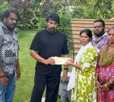 Chiranjeevi supports actor Ramesh family and hands over financial aid check