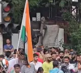 Day after Pradhan's resignation: Shiv Sena(UBT), MNS hold 'victory march' in Mumbai