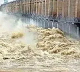 Heavy Rains in Upper States Floodwaters Reach Jurala Project